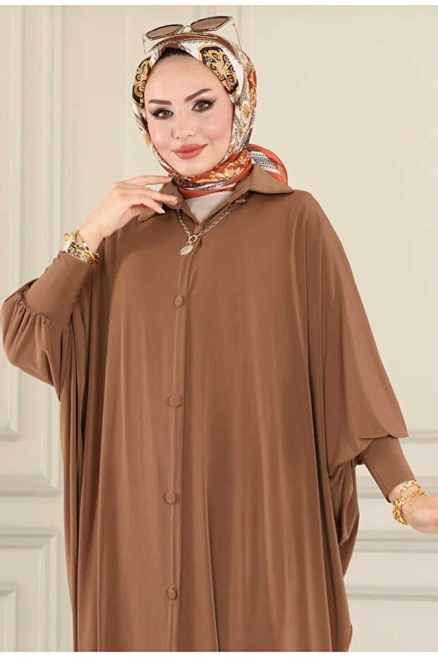 MODAMÜNASİP Wonderful Bat Sleeves Sandy Ferace