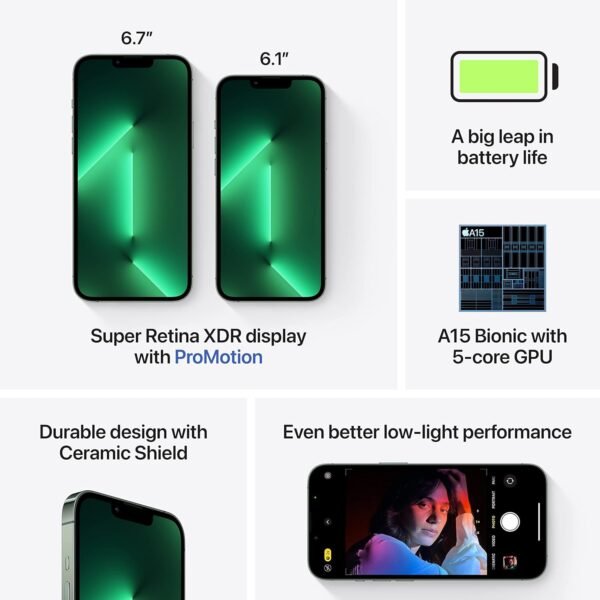 Apple iPhone 13 Pro Max (128 GB) - Alpine Green (Renewed) - Image 5