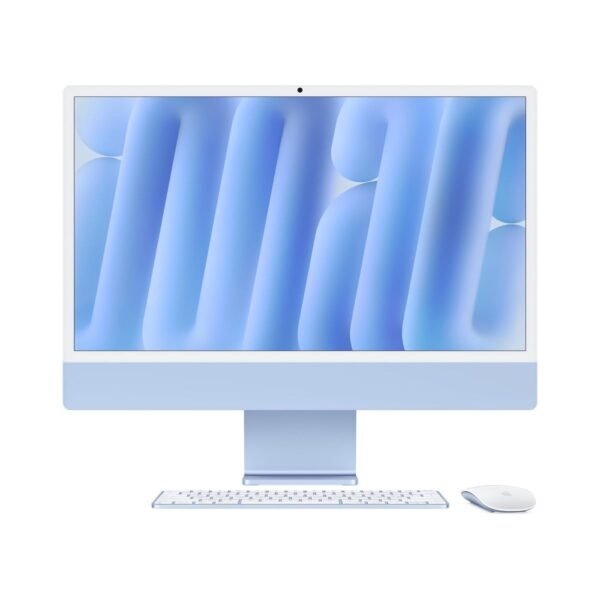 Apple 24" iMac with Retina 4.5K display: M4 chip, 16GB RAM, 256GB SSD with 10?core CPU and 10?core GPU, Arabic/English Keyboard - Blue-MWV13AB/A -...