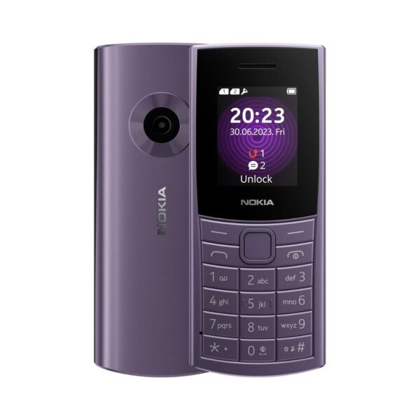 Nokia 110 4G Classic Feature Phone, Dual SIM, 1.8" Screen, long battery life, multiplayer games, removable 1020 mAh battery, web browser, FM...